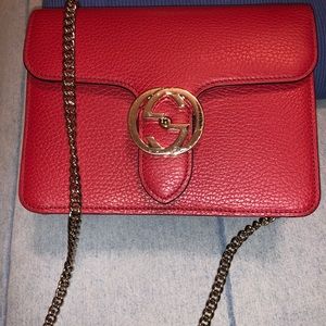 Authentic RED Gucci bag